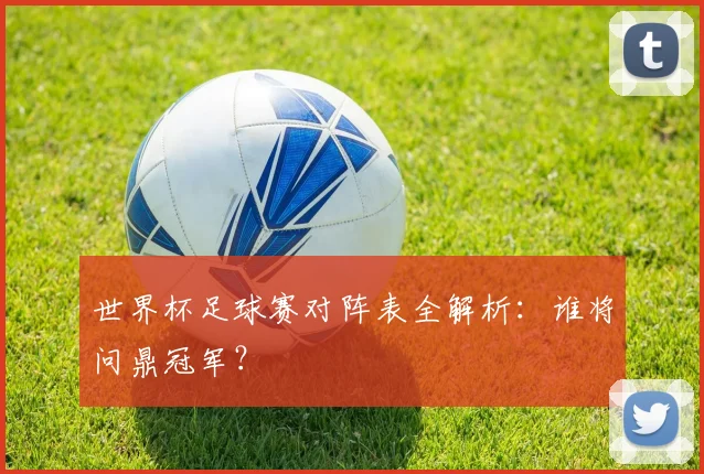 世界杯足球赛对阵表全解析：谁将问鼎冠军？