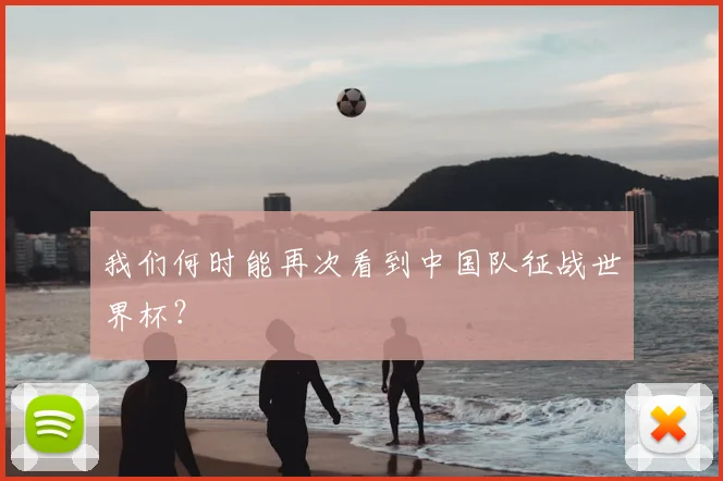 我们何时能再次看到中国队征战世界杯?